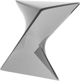 LeisureMod 15.75" Triangular Side Table, Stackable Plastic Accent End Table for Indoor & Outdoor Use - Photo 8