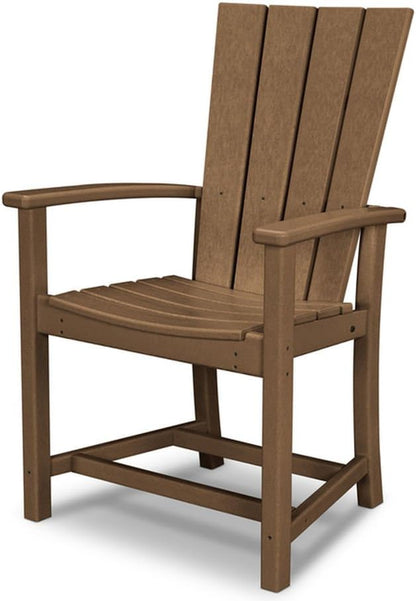 POLYWOOD® Quattro Adirondack Dining Chair in Teak