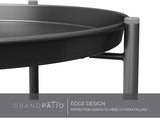 Grand patio Outdoor Side Table, 2-Tier Metal Round End Table, Black - Photo 6