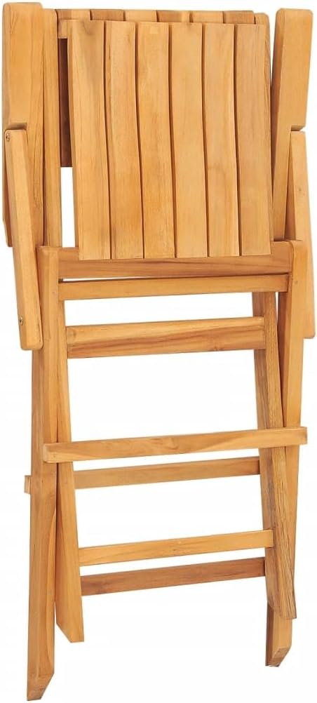 Folding Patio Chairs 2 pcs 21.7"x24"x35.4" Solid Wood Teak Outdoor Chairs Furniture Balcony Furniture Suitable for Gardens, Pools, patios.