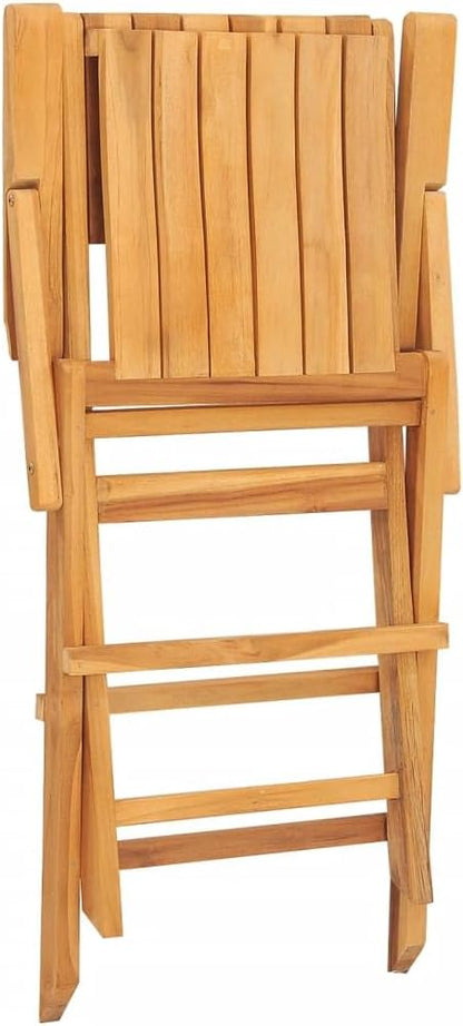 Folding Patio Chairs 2 pcs 21.7"x24"x35.4" Solid Wood Teak Outdoor Chairs Furniture Balcony Furniture Suitable for Gardens, Pools, patios.