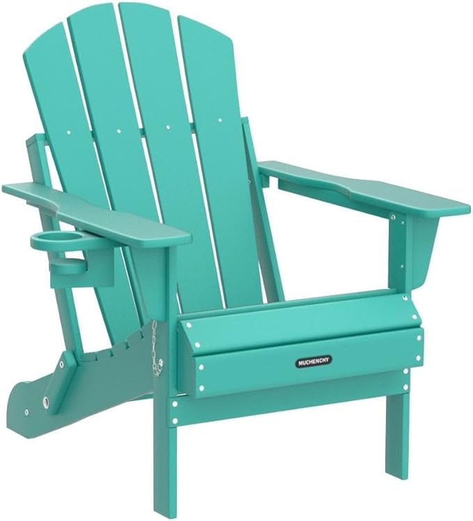 MUCHENGHY Folding Adirondack Chairs, Patio Chairs, Lawn Chairs, Outdoor Chair, Adirondack Chair Plastic, Fire Pit Chairs - Photo 5