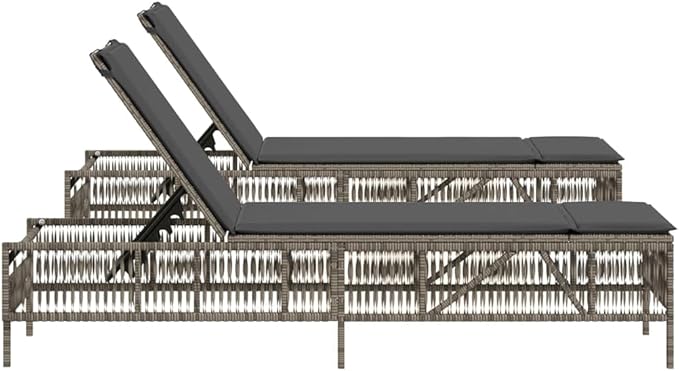 Sun Lounger with Adjustable Backrest and Removable Cushion - Photo 6