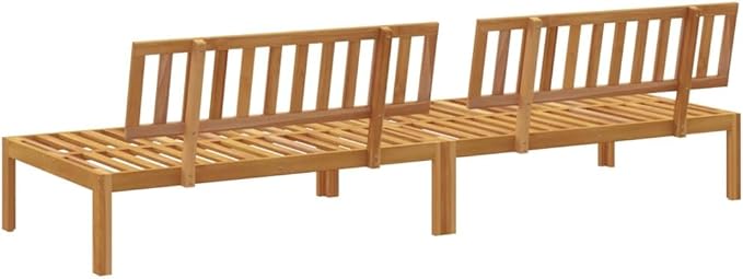 Pallet Sofa Natural Acacia Solid Acacia Wood with Oil Finish Sofa Outdoor Couch for Outdoor Garden