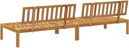 Pallet Sofa Natural Acacia Solid Acacia Wood with Oil Finish Sofa Outdoor Couch for Outdoor Garden