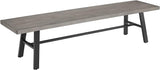 Ulax furniture Dining Bench, Outdoor Patio Bench, 69.75" Metal Picnic Benches for Garden, Porch, Backyard - Photo 5