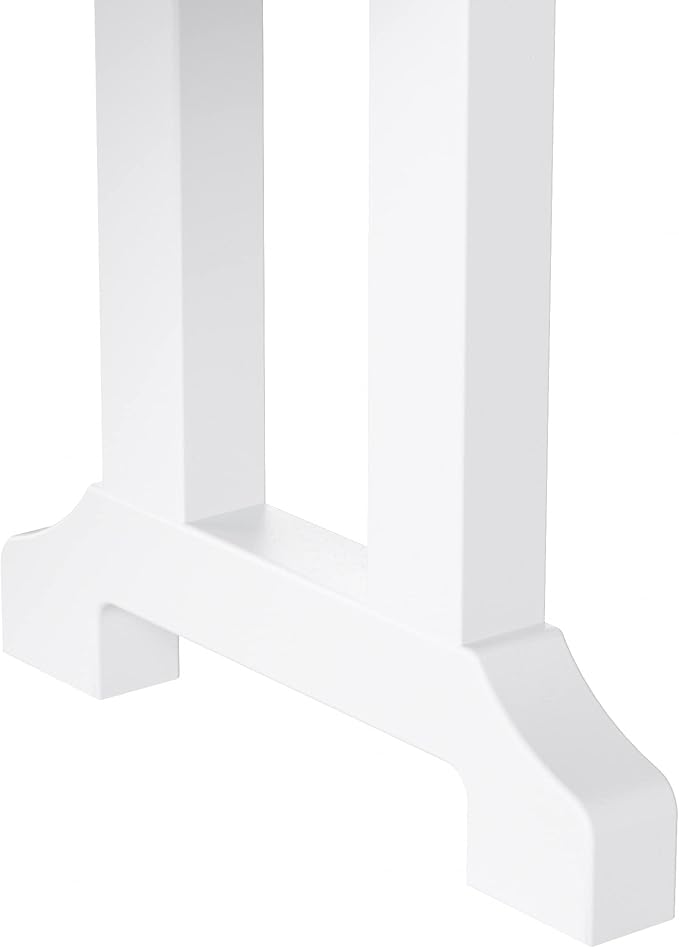 WO WESTIN OUTDOOR HDPE Laguna Trestle 65" Bench,White