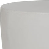 Safavieh Outdoor Collection Aishi Modern Concrete Ivory Round 17.7-inch Accent Table - Photo 8