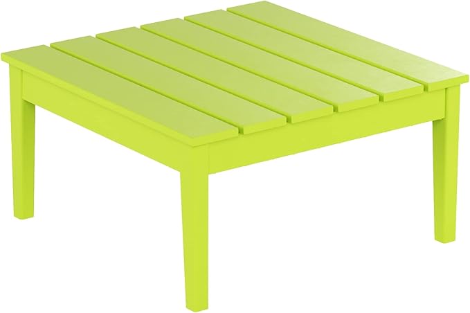WestinTrends Ashore Outdoor Coffee Table, 32 Inch All Weather Poly Lumber Adirondack Patio Coffee Table Square Low Table - Photo 1