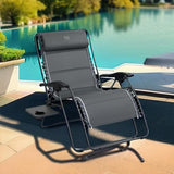Timber Ridge Oversized Zero Gravity Chair, 33In Wide XXL Zero Gravity Reclining Chair with Side Table - Photo 2