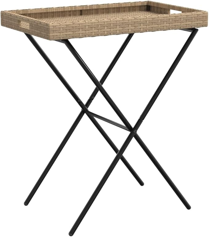 Folding Tray Table, Outdoor coffee table Outdoor Dining Table Outdoor side table Patio table Patio Bistro Accent Table - Photo 2