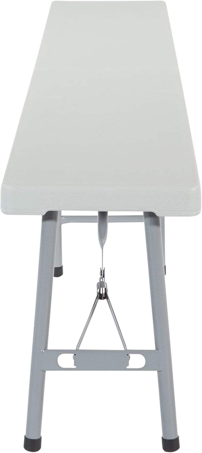 Office Star Resin Furniture for Indoor or Outdoor Use, Single, Fold in Half 6 Foot Bench - Photo 4