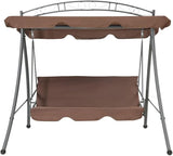 Outdoor Swing Bench with Canopy, 2-Person Convertible Patio Porch Swing Bed - Photo 2