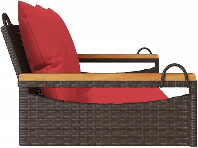 2-Seater Swing Bench with Comfortable Cushions and Durable Steel Frame - Photo 5