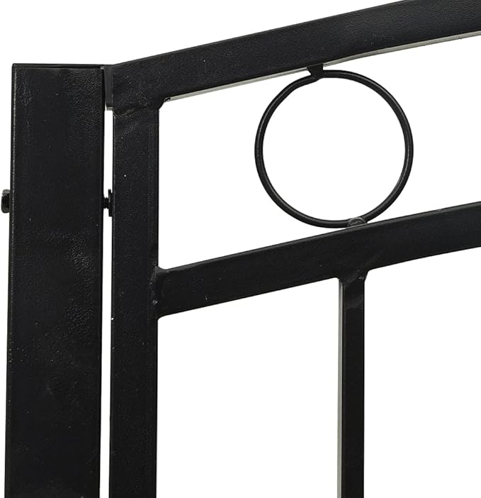 Garden Bench Outdoor Bench Patio Bench Cushions for Outdoor, Park, Yard, Entryway, Iron Metal Frame Furniture - Photo 7