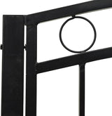 Garden Bench Outdoor Bench Patio Bench Cushions for Outdoor, Park, Yard, Entryway, Iron Metal Frame Furniture - Photo 7