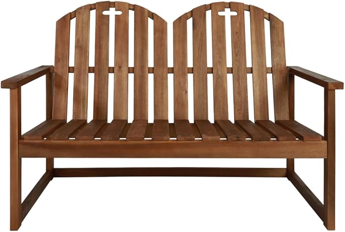 Garden Bench Deck Bench Patio Bench 43.3" Solid Acacia Wood