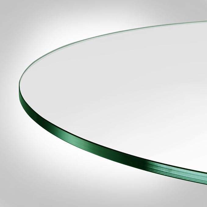 Dulles Glass 36 inch Round Glass Table Top - Tempered - 3/8" Thick Glass Surface, Safe Flat Polished - Photo 4