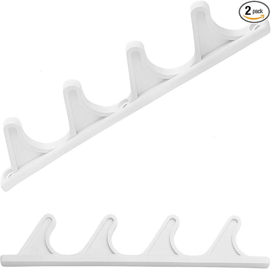 Project Patio 4 Position Adjustable Chaise Lounge Bracket Replacement Part for Outdoor Reclining Pool Furniture Back Adjustment - White