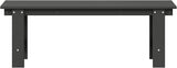WestinTrends Ashore Outdoor HDPE 48" Modern Backless Patio Bench, Gray - Photo 9