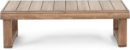 Westchester Rectangular Coffee Table - Acacia Wood - Brown Wash