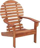 vidaXL Solid Acacia Wood Adirondack Chair - Weather Resistant, Comfortable High Backrest & Wide Armrests, Easy to Clean - Photo 1
