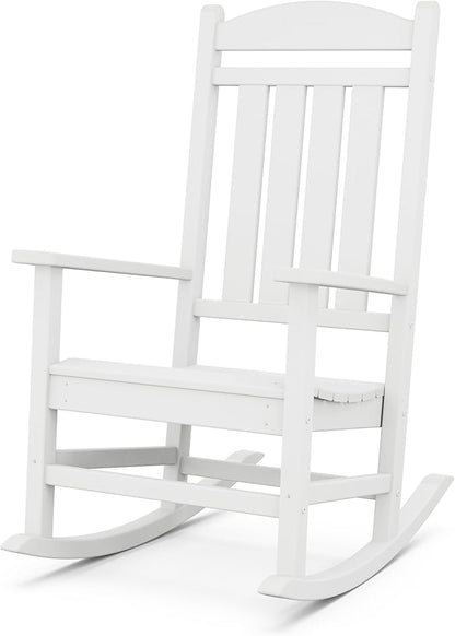 POLYWOOD Presidential Rocking Chair in White