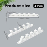 AHANDMAKER 4PCS White Chaise Lounge Bracket, Multi Position Furniture Chair Buckle - Photo 2