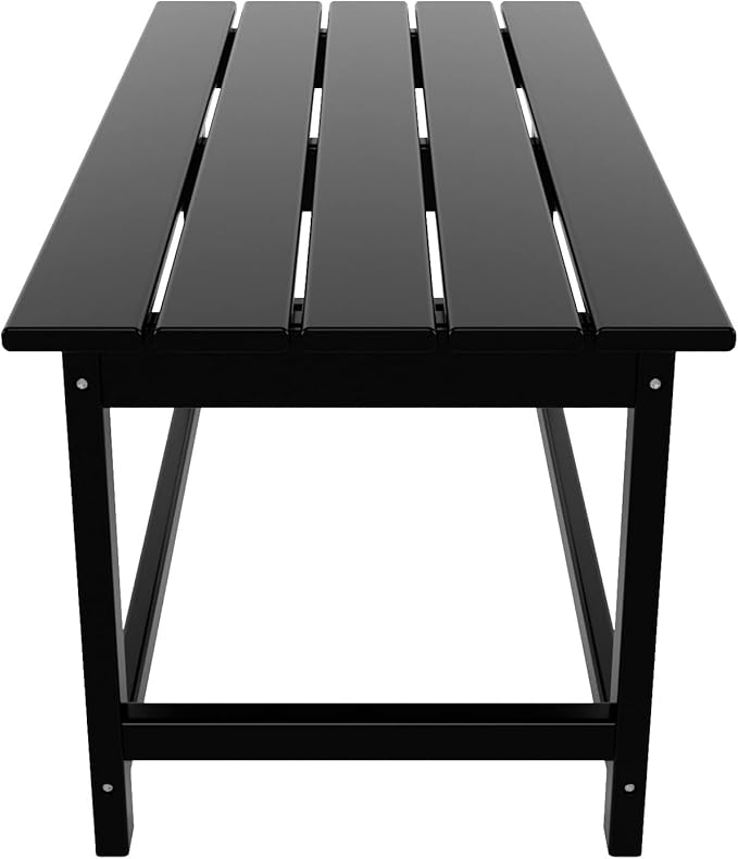 WO WESTIN OUTDOOR HDPE Laguna Outdoor Poly Adirondack Coffee Table, Black