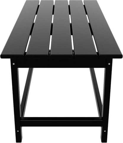 WO WESTIN OUTDOOR HDPE Laguna Outdoor Poly Adirondack Coffee Table, Black