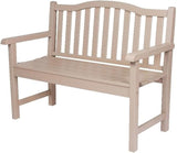 Pemberly Row Traditional Cedar Wood Patio Porch Garden Bench, Gray Finish, 36" H x 22" W x 44.75" D - Photo 1