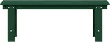 WestinTrends Ashore Outdoor HDPE 48" Modern Backless Patio Bench, Dark Green - Photo 8