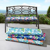 BrylaneHome Bench Cushion - 48" L x 18" W x 3" H - Patio & Outdoor - Water, Stain & Fade Resistant - Cypress Midnight - Photo 4