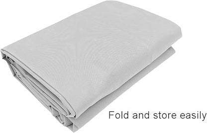 Dineli Outdoor Lounge Chair Cover Waterproof Patio Furniture Pool Chair Covers, Patio Lounger Protector Dust Proof Furniture Protective Cover, Light Gray, 72.8" D x 37.4" W x 27.2" H - 1 Piece