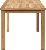 vidaXL Coffee Table Brown 35.43 x 19.69 x 17.91 in Solid Teak Wood - Photo 8