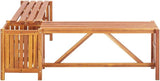 (Fast Delivery) Garden Bench, Outdoor Furniture, Solid Wood, for Porch, Pool, Garden, Lawn, Balcony, Backyard - Photo 5