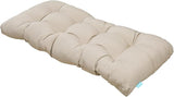 QILLOWAY Outdoor Patio Wicker Seat Cushions Group Loveseat/Two U-Shape/Two Lumbar Pillows for Patio Furniture - Photo 3