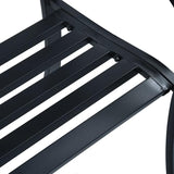 Patio Bench, Outside Bench, Yard Bench, Porch Bench, Metal Bench, Bench with Back, Park Benches, for Patio Furniture - Photo 7