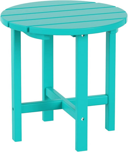 WestinTrends Malibu 3-Piece Set Outdoor/Patio Rocking Chairs with a Side Table (2 Seater), Turquoise
