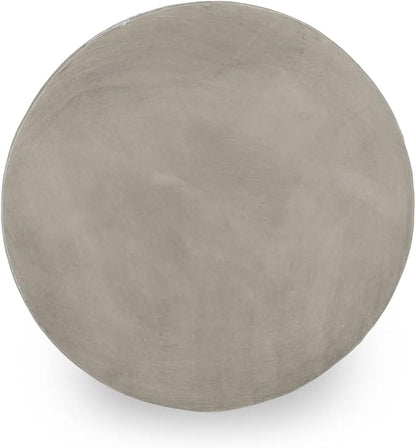 Christopher Knight Home Solomon Outdoor Contemporary Lightweight Accent Side Table, Concrete Finish