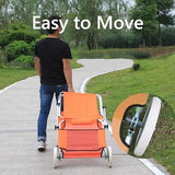 Beach Chair with Canopy Shade, Foldable, Easy to Move, Good Load Bearing, Fabric, Sun Chairs Loungers, for Patio, Beach - Photo 5