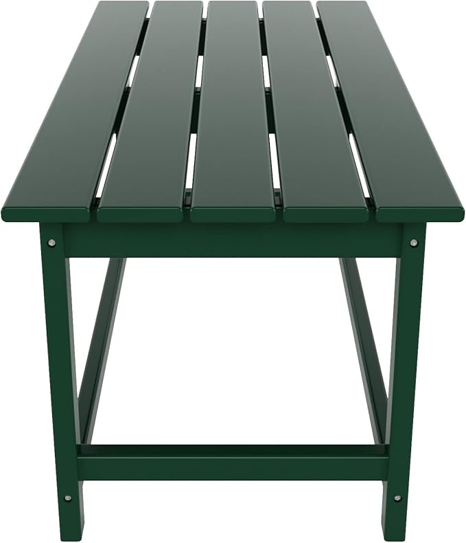 WO WESTIN OUTDOOR HDPE Laguna Outdoor Poly Adirondack Coffee Table, Dark Green