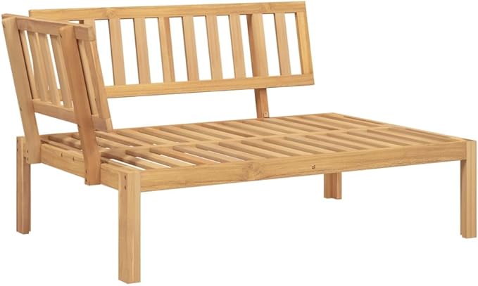 vidaXL 3 Piece Garden Pallet Sofa Set and Cushions Acacia Wood, Garden Table and Chair Set, Balcony Furniture Set - Photo 7