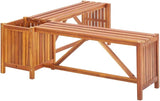 (Fast Delivery) Garden Bench, Outdoor Furniture, Solid Wood, for Porch, Pool, Garden, Lawn, Balcony, Backyard - Photo 4