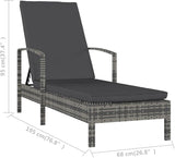 Outdoor Chaise Lounge Chairs for Outside, Patio Lounger Pool Furniture Adjustable, Recliner Chair for Beach, Backyard - Photo 3