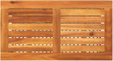 Grey PE Rattan Medium Durable Garden Table with Acacia Wood Top, 4-Person Seating - Photo 7
