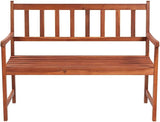 Garden Bench Deck Bench Patio Bench with Cushion 47.2" Solid Acacia Wood - Photo 4