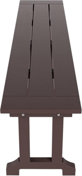 WO WESTIN OUTDOOR HDPE Laguna Trestle 65" Bench,Dark Brown - Photo 5