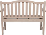Pemberly Row Traditional Cedar Wood Patio Porch Garden Bench, Gray Finish, 36" H x 22" W x 44.75" D - Photo 6