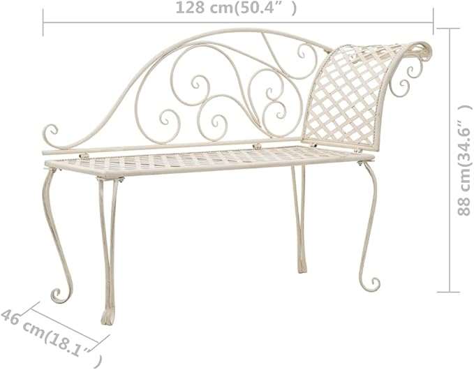 (Fast Delivery) Classic Steel Garden Bench Chair Furniture for Outdoor, Patio, Yard - Photo 2